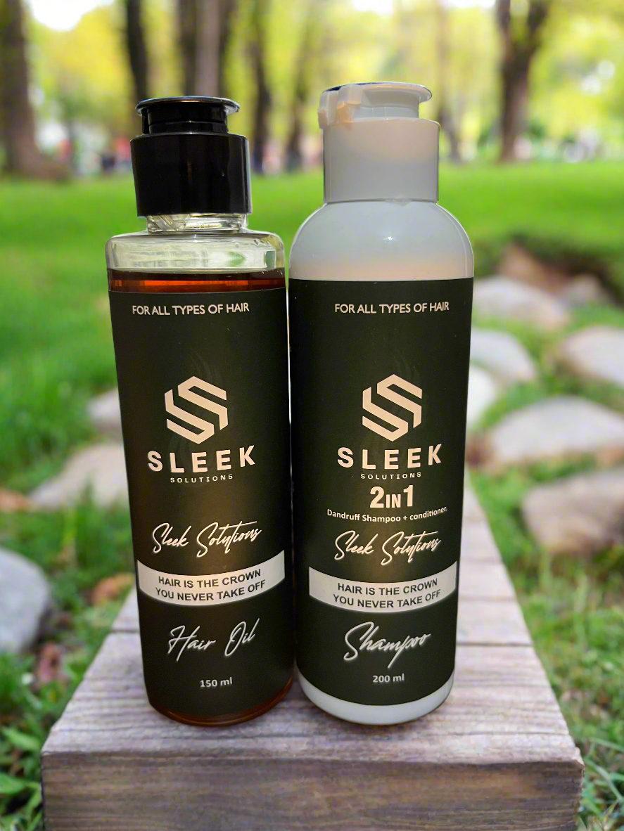 Hair Oil & 2in1 Herbal Shampoo + Conditioner