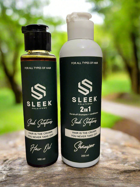 Hair Oil & 2in1 Herbal Shampoo + Conditioner
