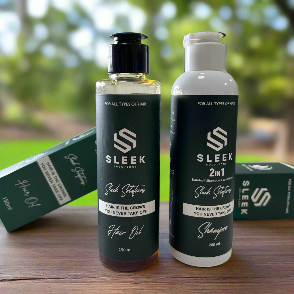 Hair Oil & 2in1 Herbal Shampoo + Conditioner