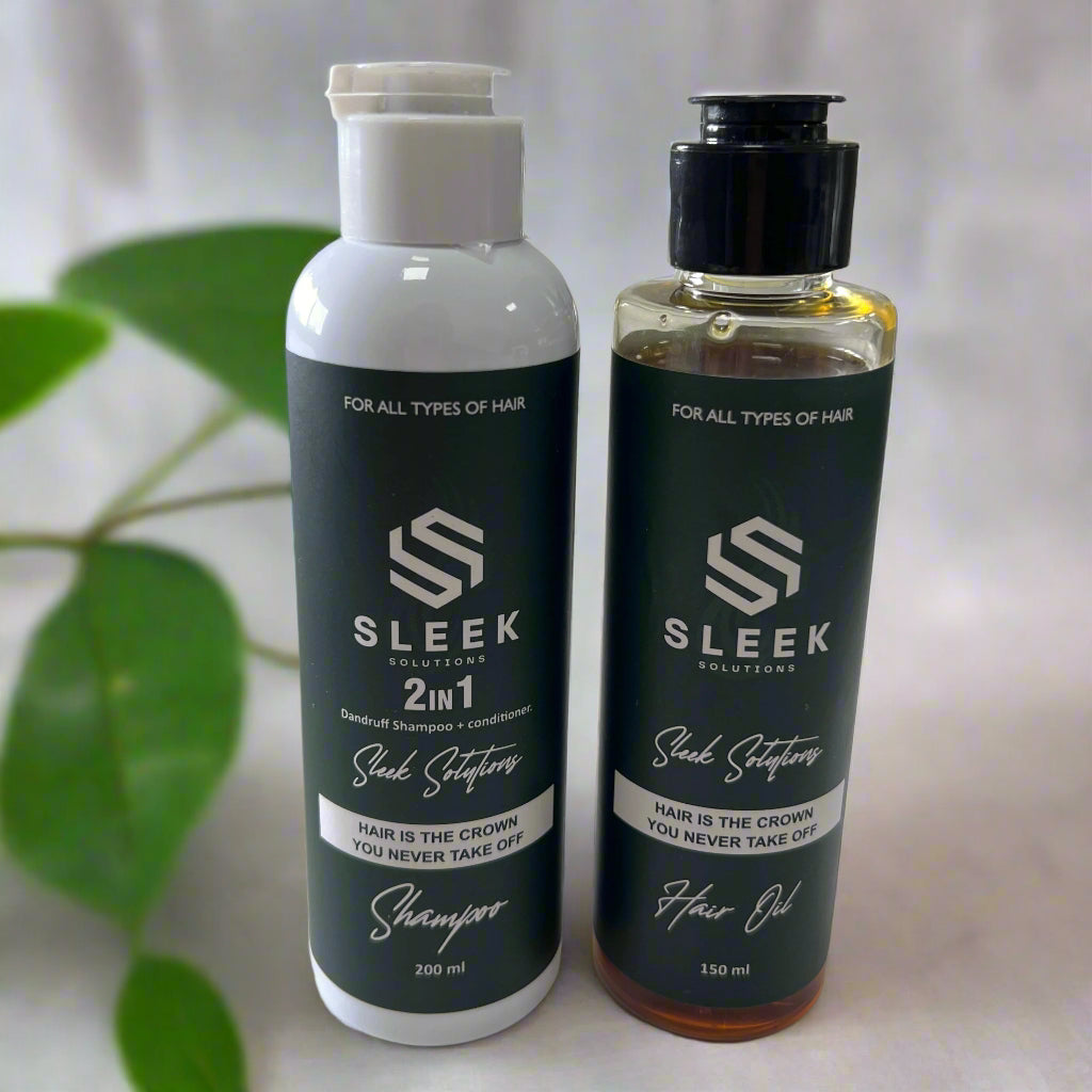 Hair Oil & 2in1 Herbal Shampoo + Conditioner