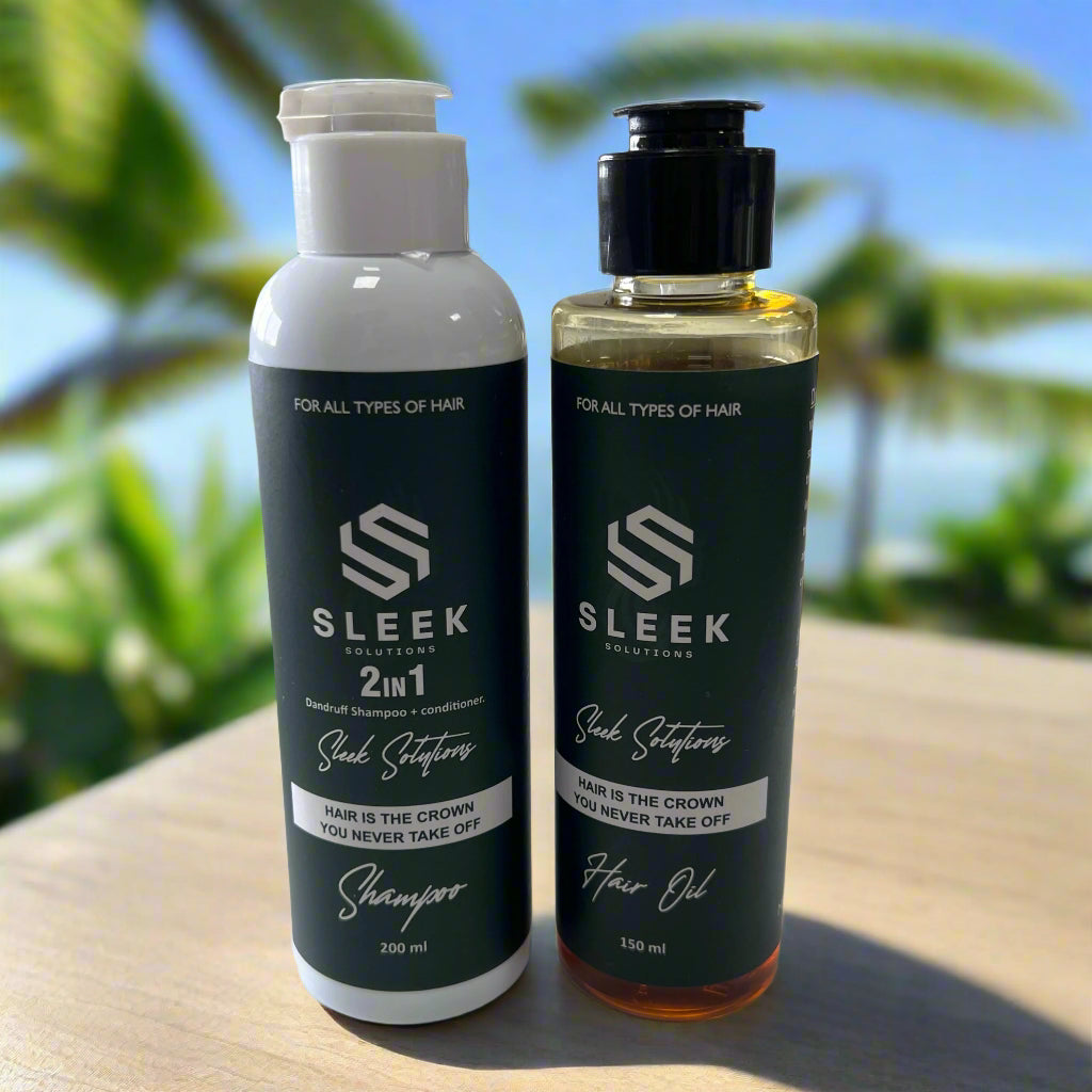 Hair Oil & 2in1 Herbal Shampoo + Conditioner